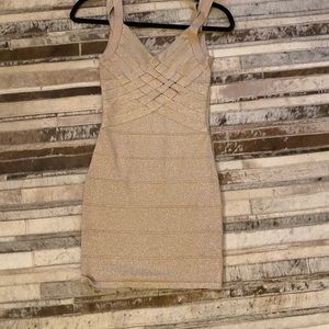 Fitted shimmery dress